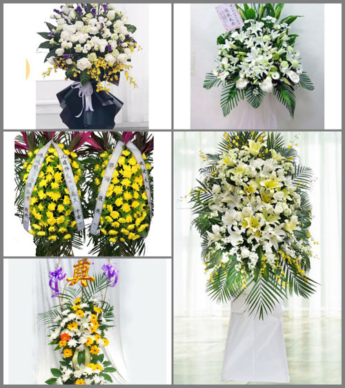 广东广州市番禺区市桥街道沙圩一村白事花篮预定